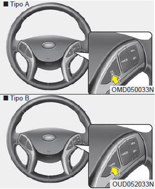 Para ajustar la velocidad de control de crucero