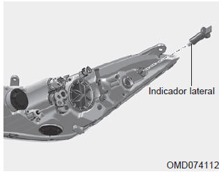 Marcador del lado delantero