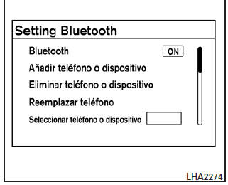 Configuración de dispositivos Bluetooth