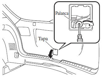 Mazda3. Cuando no se puede abrir la compuerta trasera/tapa del maletero