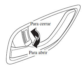 Mazda3. Sin interruptor de cerradura de puerta