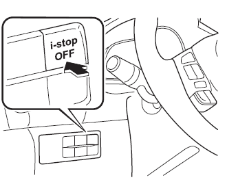 Mazda3. Interruptor i-stop OFF