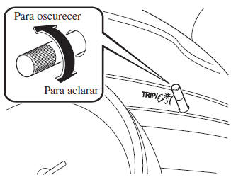 Mazda3. Iluminación del panel de instrumentos