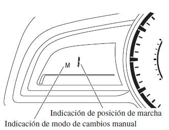 Mazda3. Indicación de posición de marcha