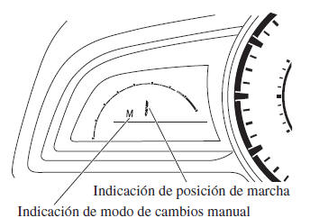 Mazda3. Indicación de posición de marcha