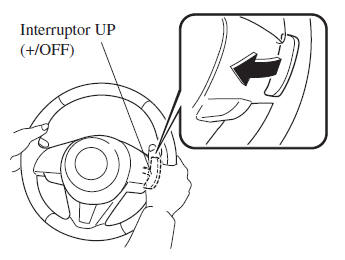 Mazda3. Usando el interruptor de cambio del volante