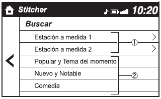 Mazda3. Lista de emisoras