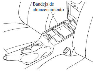 Mazda3. Bandeja de almacenamiento