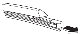 Mazda3. Cambio de las hojas del limpiaparabrisas