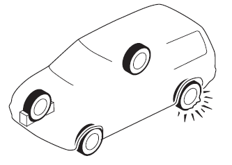 Mazda3. Cambio de un neumático desinflado