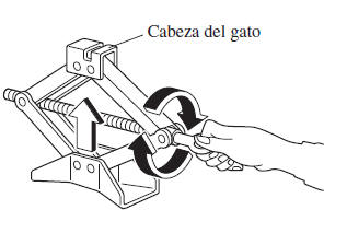 Mazda3. Desmontando un neumático desinfl ado