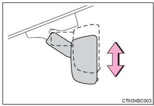 Ajuste de la altura del espejo retrovisor