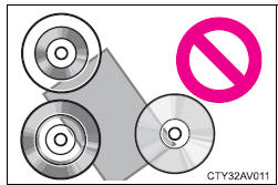 CD y adaptadores que no pueden utilizarse