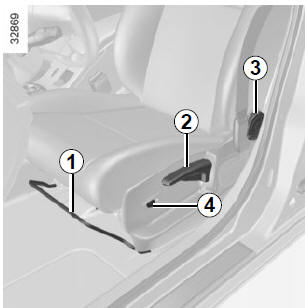 Para avanzar o retroceder el asiento