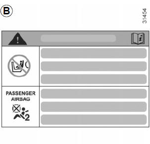 Desactivado de los airbags del pasajero delantero