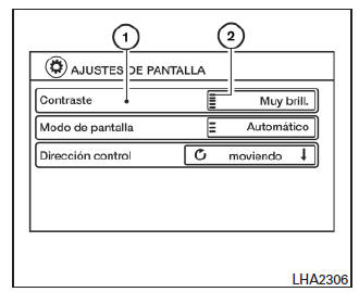 Operación de la pantalla táctil