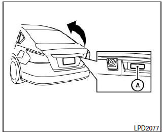Apertura de la tapa de la cajuela