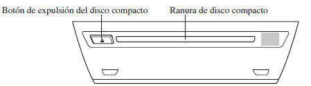 Mazda3. Funcionamiento del reproductor de discos compactos