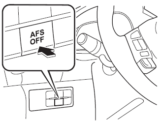 Mazda3. Interruptor AFS OFF